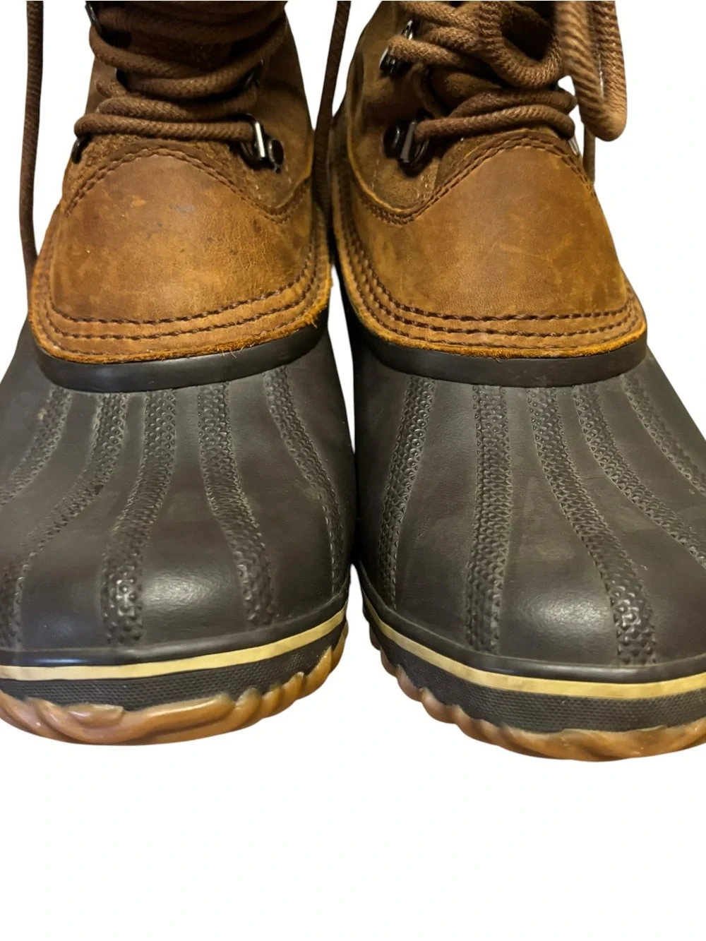 Sorel Fancy Lace II Winter Boot - Brown/Black Waterproof Lace-Up 9